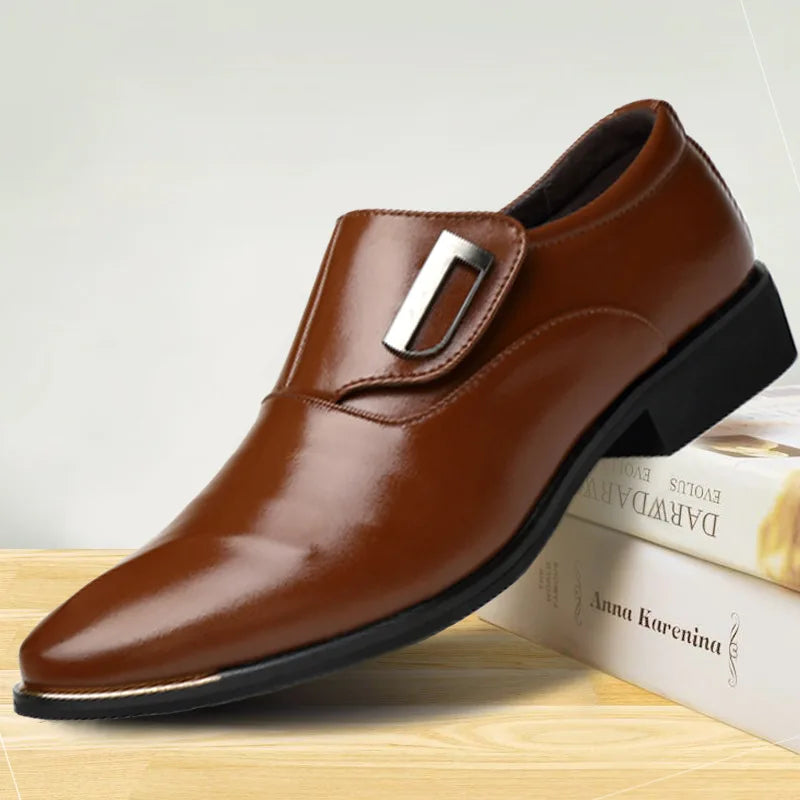 Oxford Shoes for Men Dress Shoes Men Formal Shoes Pointed Toe Business Wedding Shoes H236