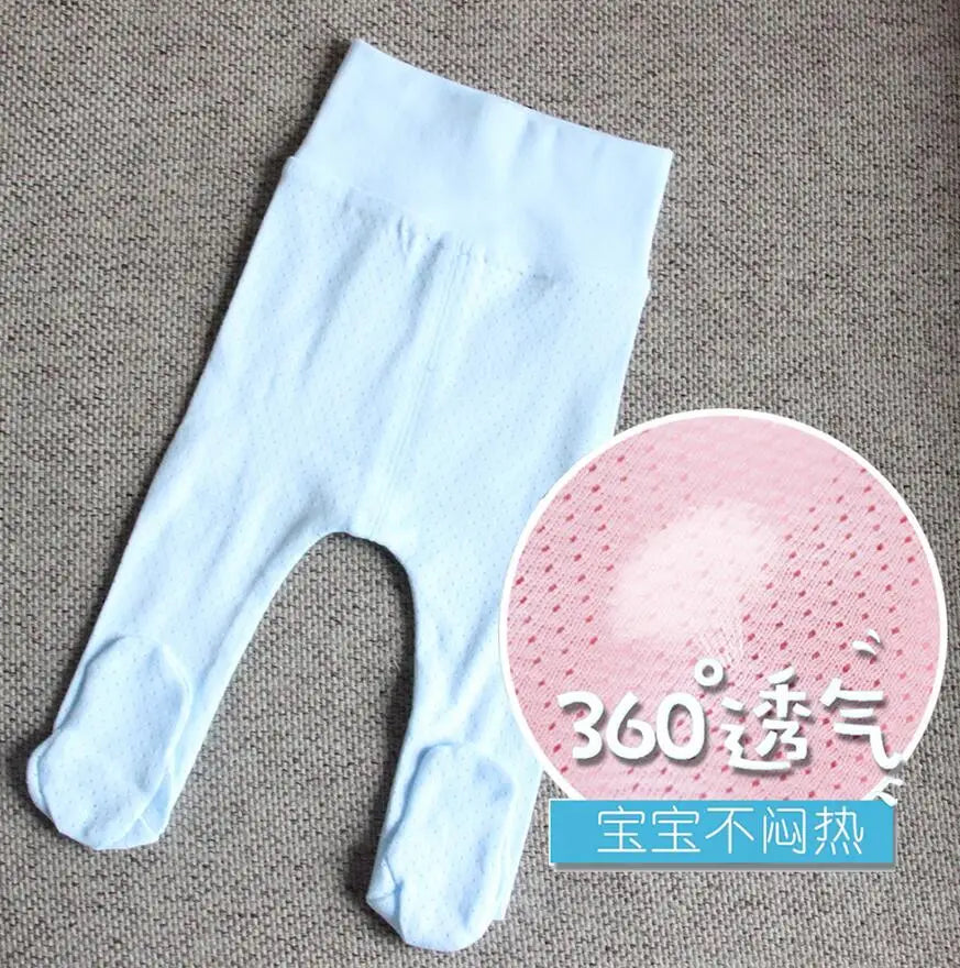 Baby Pants Cotton Infant Leggings Baby Boy Girl Footies Pants Baby Clothing Summer Kids Clothes High Waistband Baby Trousers