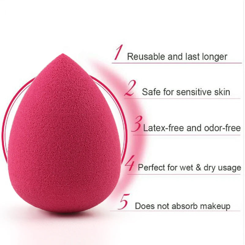 New Medium Makeup Sponge Water Drop Shape Make Up Foundation Puff Concealer Powder Smooth Beauty Cosmetic Makeup Sponge Tools - My Store