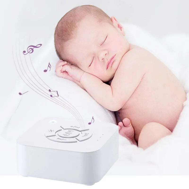 White Noise Machine USB Rechargeable Timed Shutdown Sleep Sound Machine for Sleeping & Relaxation for Baby Adult Office Travel