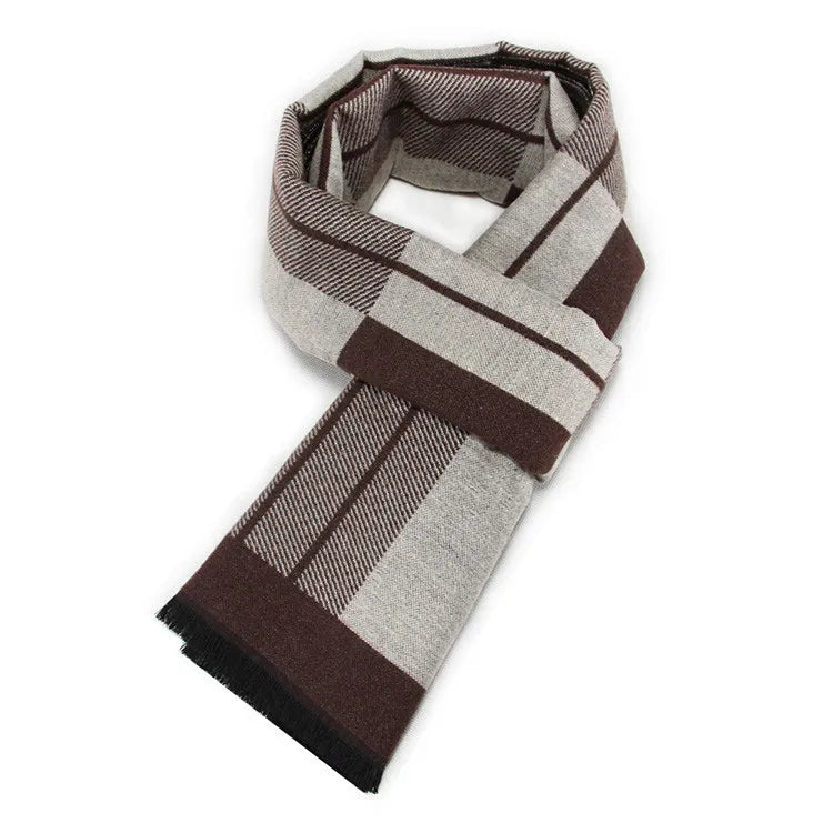 Fashion Design Casual Scarves Winter Women  Men's Thicken Cashmere Scarf Luxury Brand High Quality Warm Scarves Men