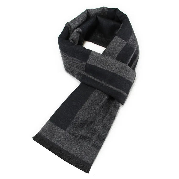 Fashion Design Casual Scarves Winter Women  Men's Thicken Cashmere Scarf Luxury Brand High Quality Warm Scarves Men