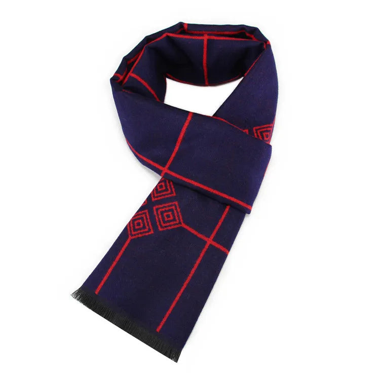 Fashion Design Casual Scarves Winter Women  Men's Thicken Cashmere Scarf Luxury Brand High Quality Warm Scarves Men