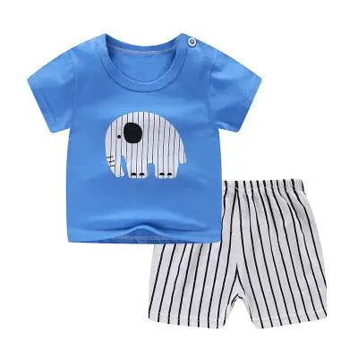 Summer Baby Kids Short Sleeves+shorts Baby Boy Fashion Clothing Sets Baby Girl Lovely Clothing Outfits