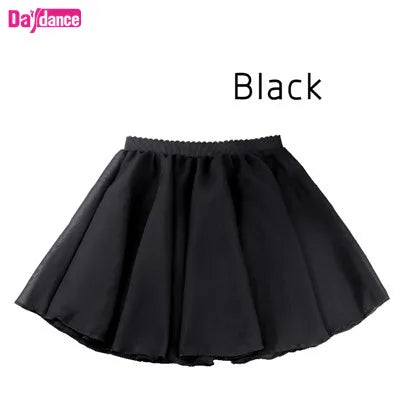 Girls Kids Ballet Skirt Sheer Chiffon Ballet Tutu Pink Kids Gymnastics Leotard Skirts Dance Skirt