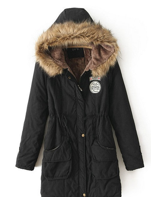 Winter Coat Women New Parka Casual Outwear Hooded Thickening Cotton Coat Winter Jacket Fur Coats Women Clothes