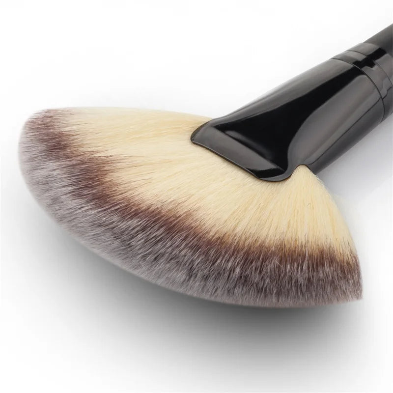 LEHUAMAO Makeup Fan Shape Powder Concealer Mix Marker Highlighting Makeup Brush Nail Art Brush for Makeup - My Store