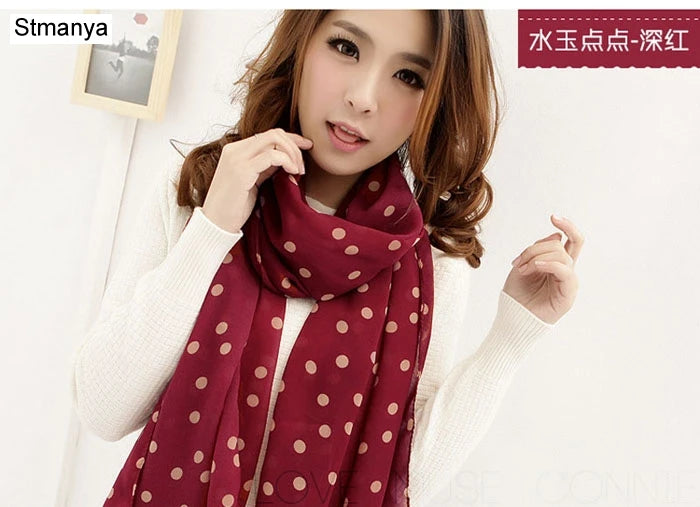 Women Chiffon Scarf 150*45cm Thin Style Scarfs Print Cat Star Leopard Shawls and Scarves Best Party Gift 22009