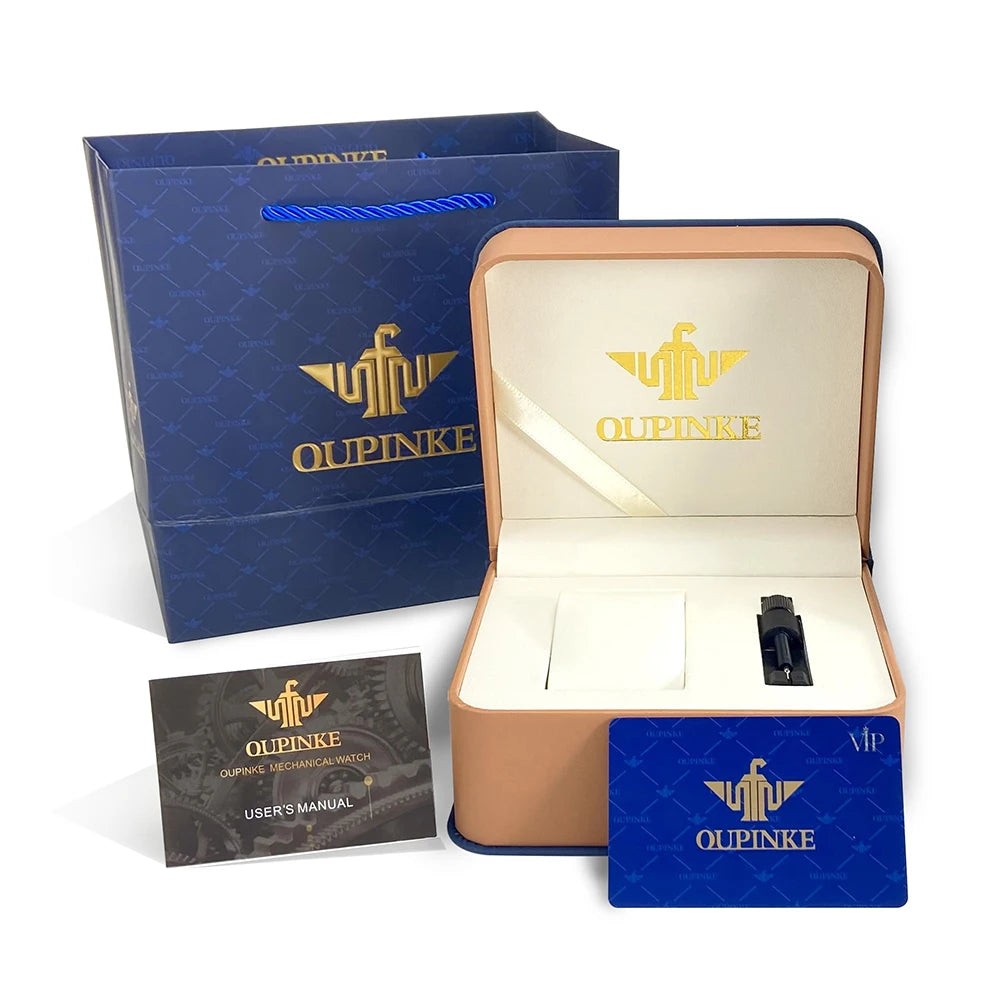 Oupinke 3186 Luxury Brand Watches Men Automatic Mechanical Watch Waterproof Wrist Watches for Man