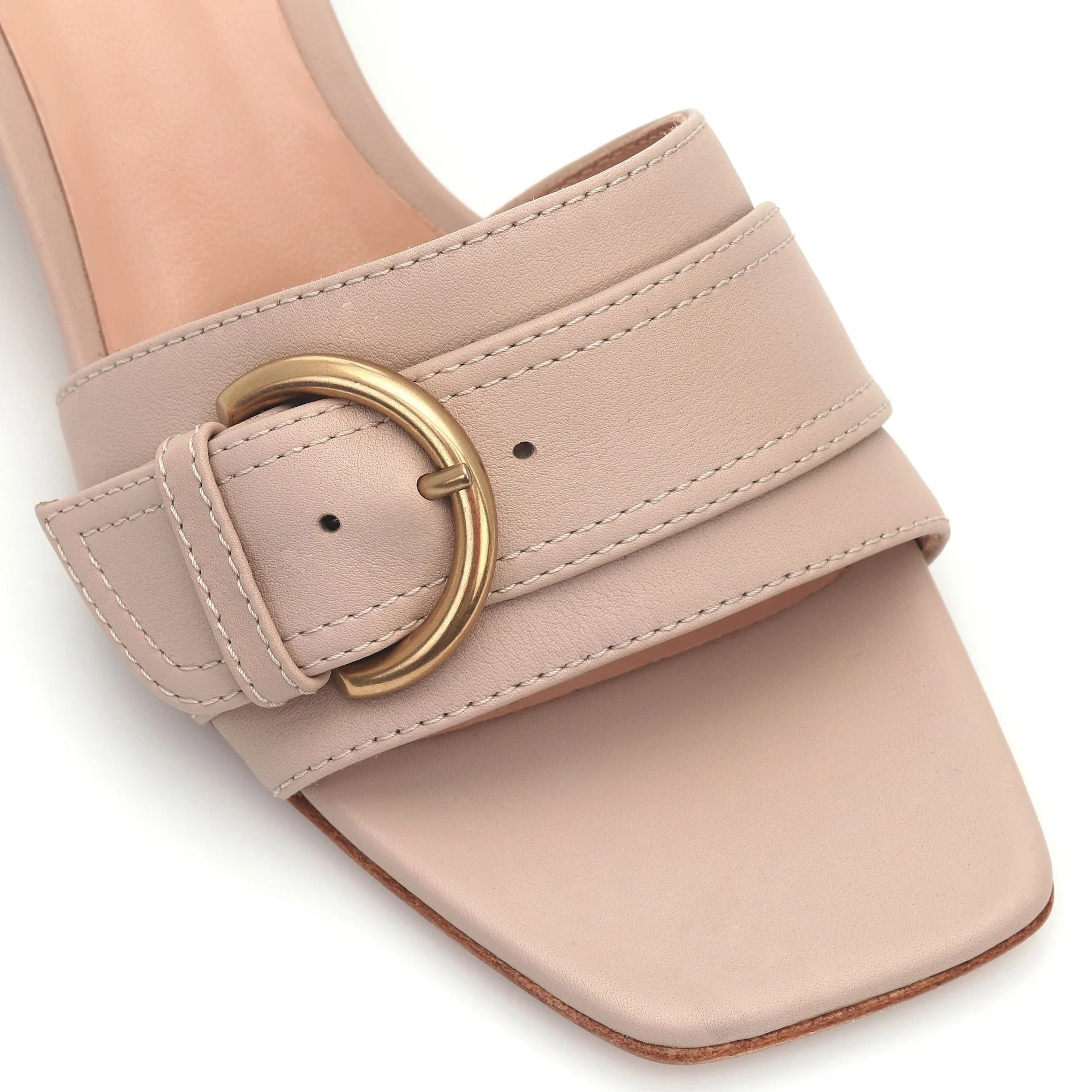 Summer High Heels Women Squared Toe Block Heel Sandals