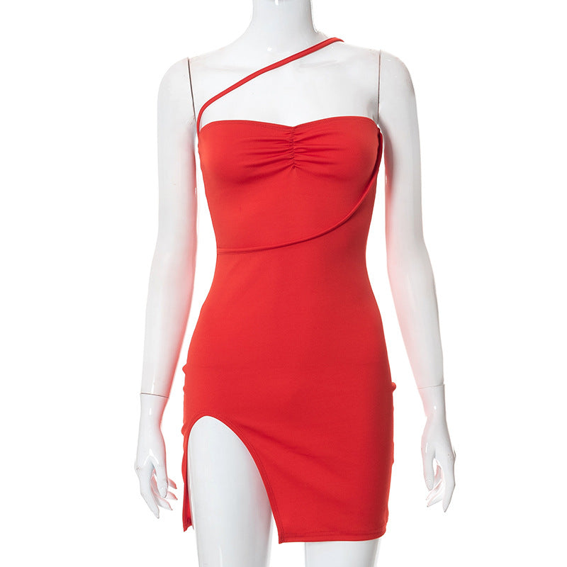 Women Elegant Bodycon Party Dresses Evening Dresses Satin Long Sexy Suspender Halter Dress