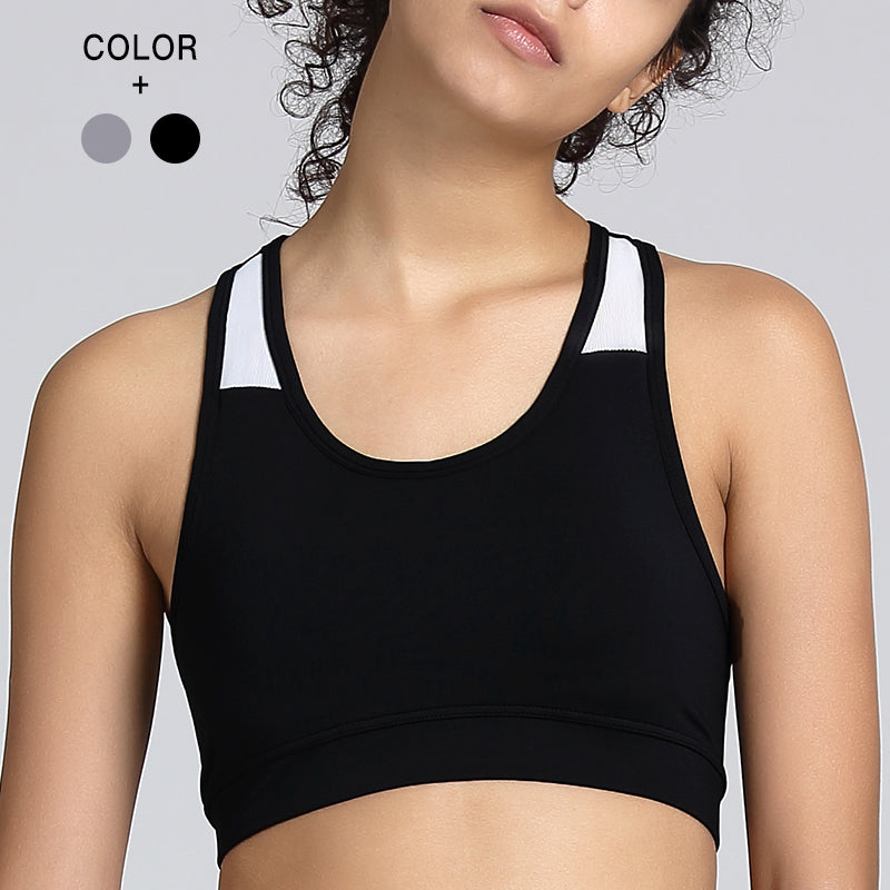 High Impact Crop Workout Bras Beauty Back Activwear Gym Top Lightweight Racerback Sports Yoga Bra