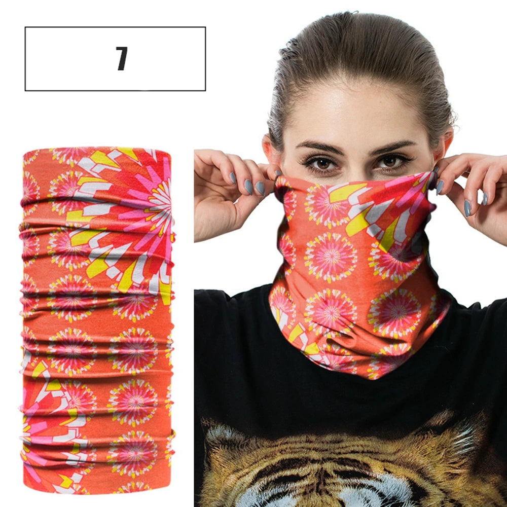 Windproof Head Scarves Neck Warmer Cycling Camping Hiking Men Women Fashion Magic Scarves Turban Outdoor Headband Bandanas