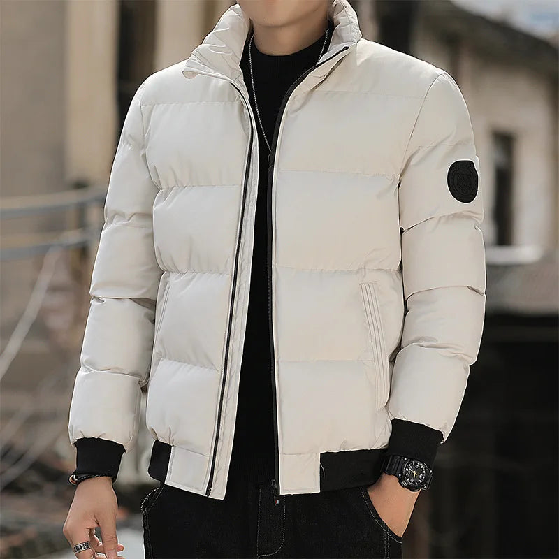 Cheap Warm Men's Clothing Coats Winter Men's Jacket and Coats  Windproof Long Sleeve Casual Jacket Coat Puff Bubble  Jacket