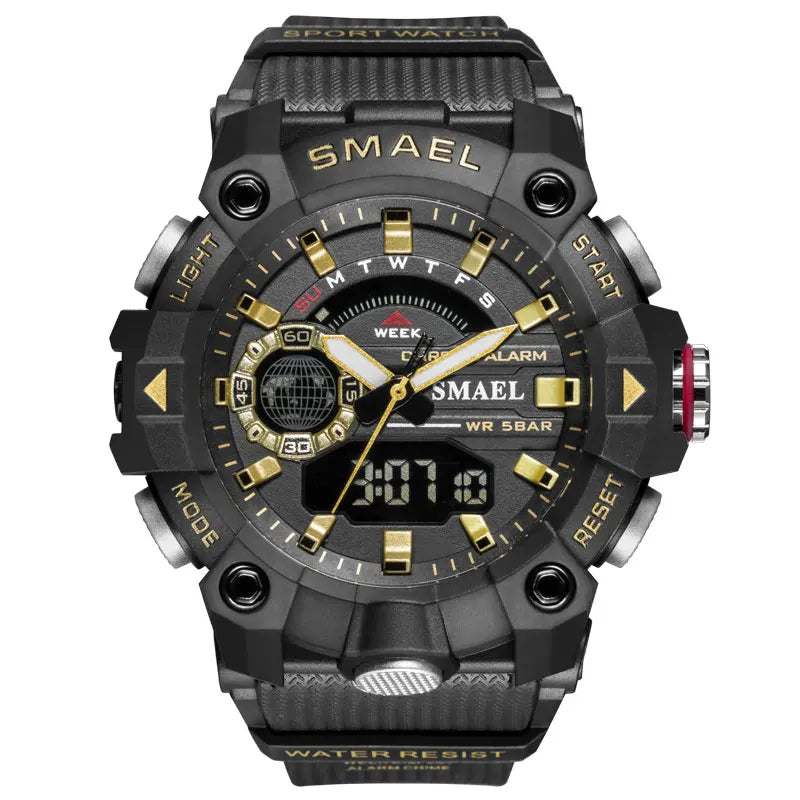 SMAEL Men's Watches 8040 Water Resistant Wrist Watch Digital Sports Watches