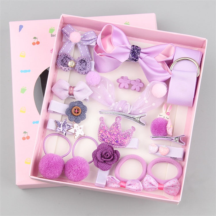 Hair Clip Set Cute Hair Accessories Girl Cartoon Headwear Bow Flower Animal Hairpin Hair Ring Kids Accessories