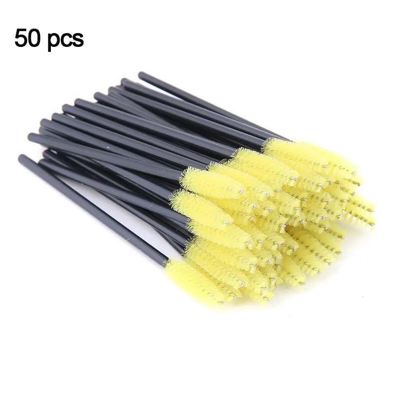 50 Pcs Eyelash Brushes Makeup Brushes Disposable Mascara Wands Applicator Eye Lashes Cosmetic Brush Maquiagem Cilio Makeups Tool - My Store