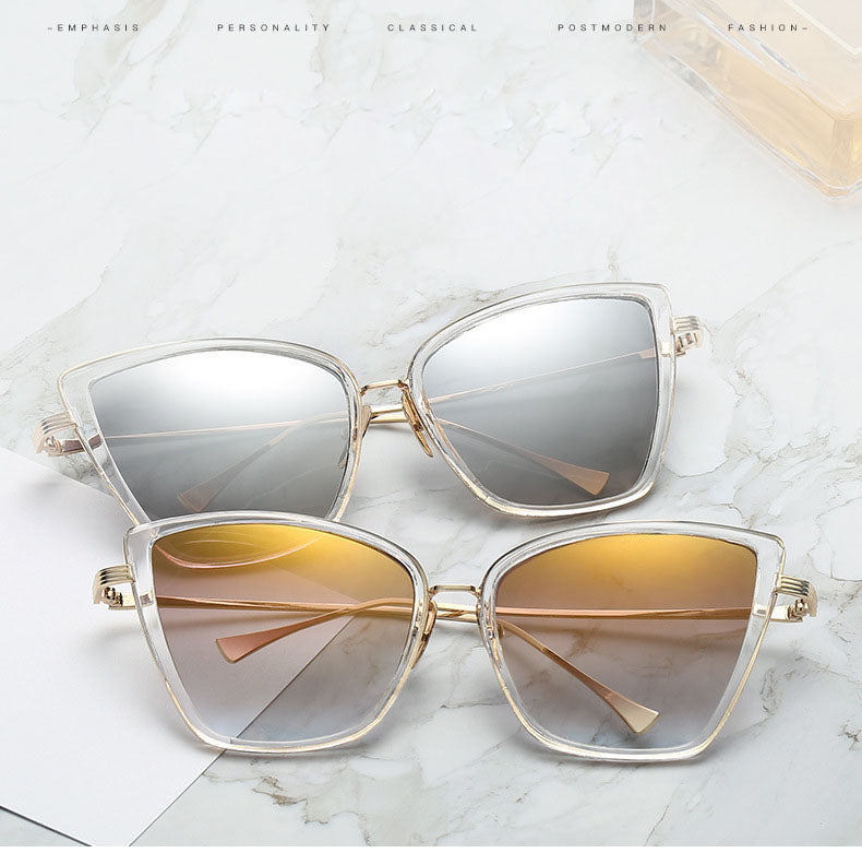 Fashion Cateye Vintage Metal Design Your Own Sunglasses Cat Eye Glasses Mirror Retro Sunglass Design Sunglasses for Women