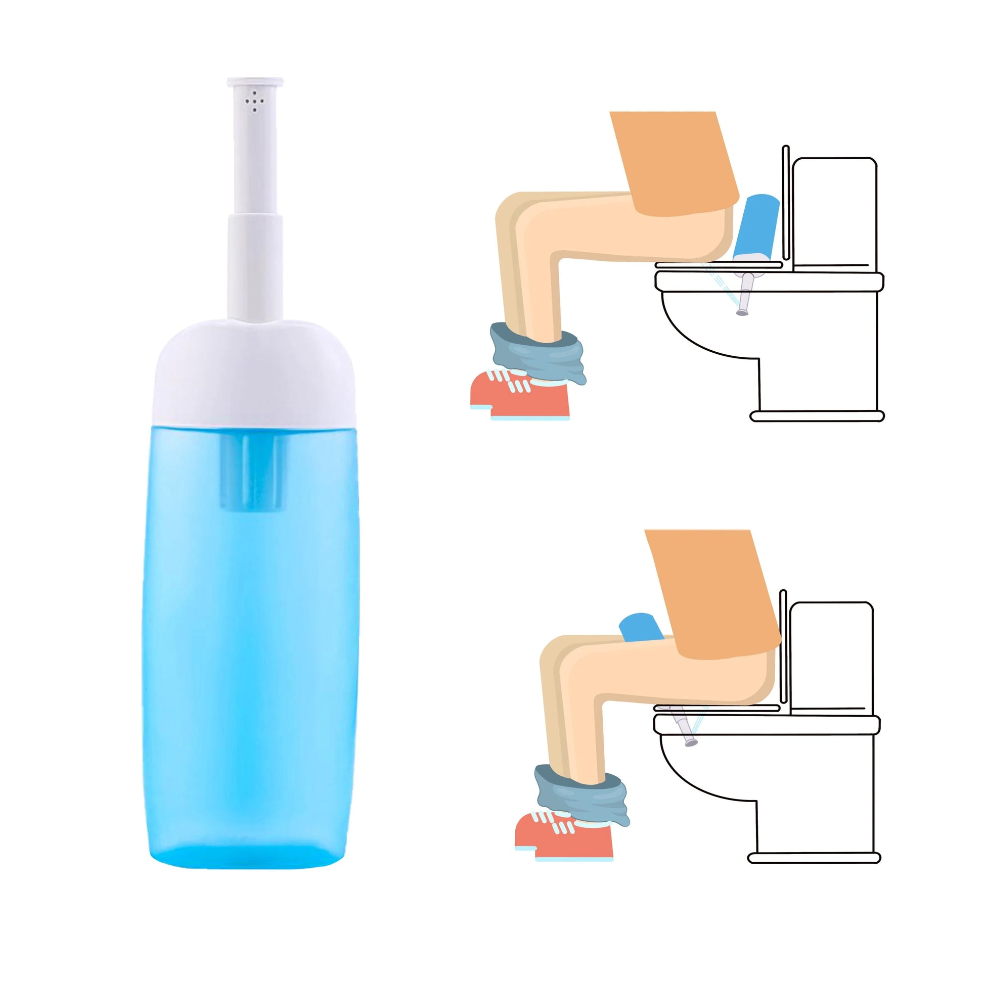 Portable Bidet - Travel Handheld Bidet Bottle With Retractable Spray Nozzle for Hygiene Cleansing Personal Care 350ml