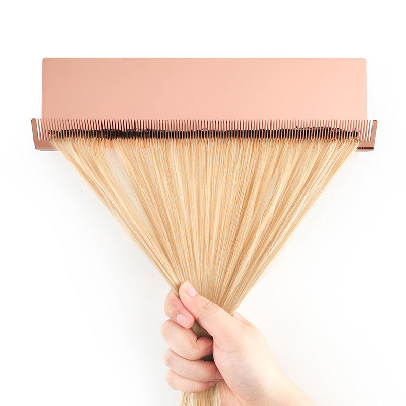 Metal Salon Strands Holder Plate Hanger for Hair Styling Hair Extensions Holder Rack Hair Extensions Rack