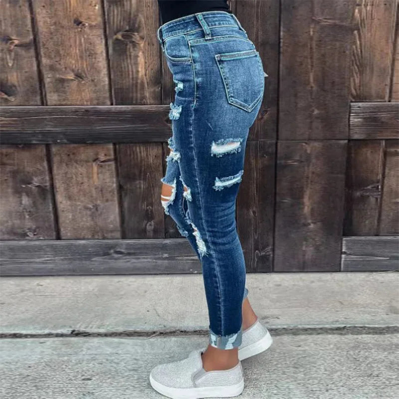 Jeans for Women Blue Fashion Women High Waist New Style Baggy Jeans Women Pants Casual Jean