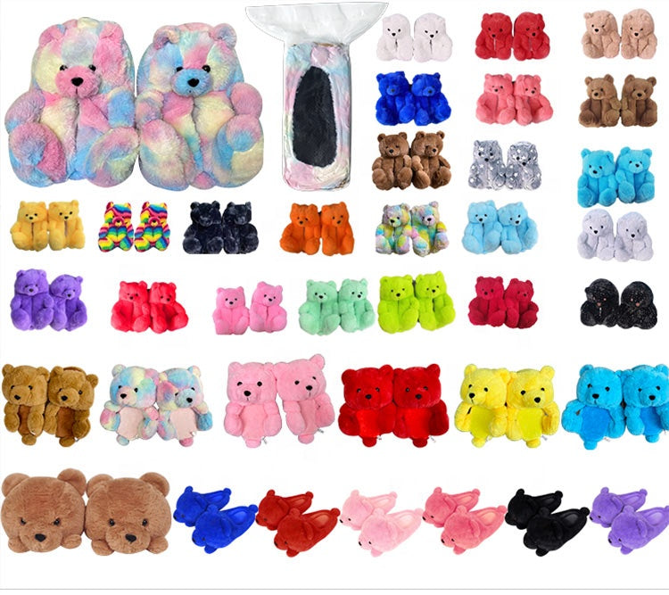 Furry Dun Men Slippers Bing-S Shoes Christmas Plush Slipper Animals Dwen-S Custom Bedroom Animal  Kids Winter Slippers 2022