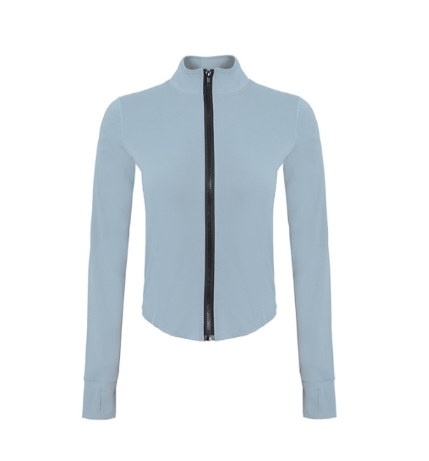 9 Colors Cheaper Private Label Activewear Workout Gym Fitness Tops Woman Fitness Plus Size Jogging Jacket Gym Active Wear