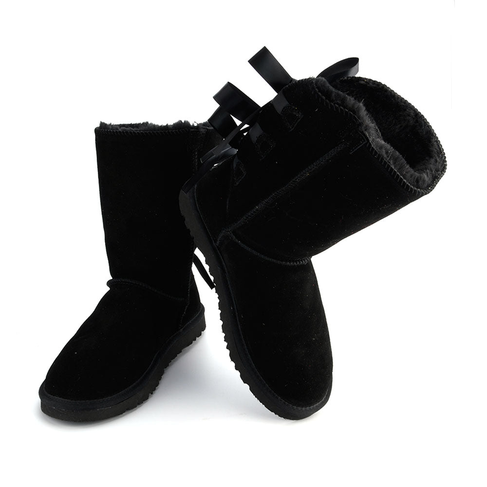 Factory Direct Sale Wholesale Fashionable Winter High Boot Multi- Bowknot Woman Snow Boots