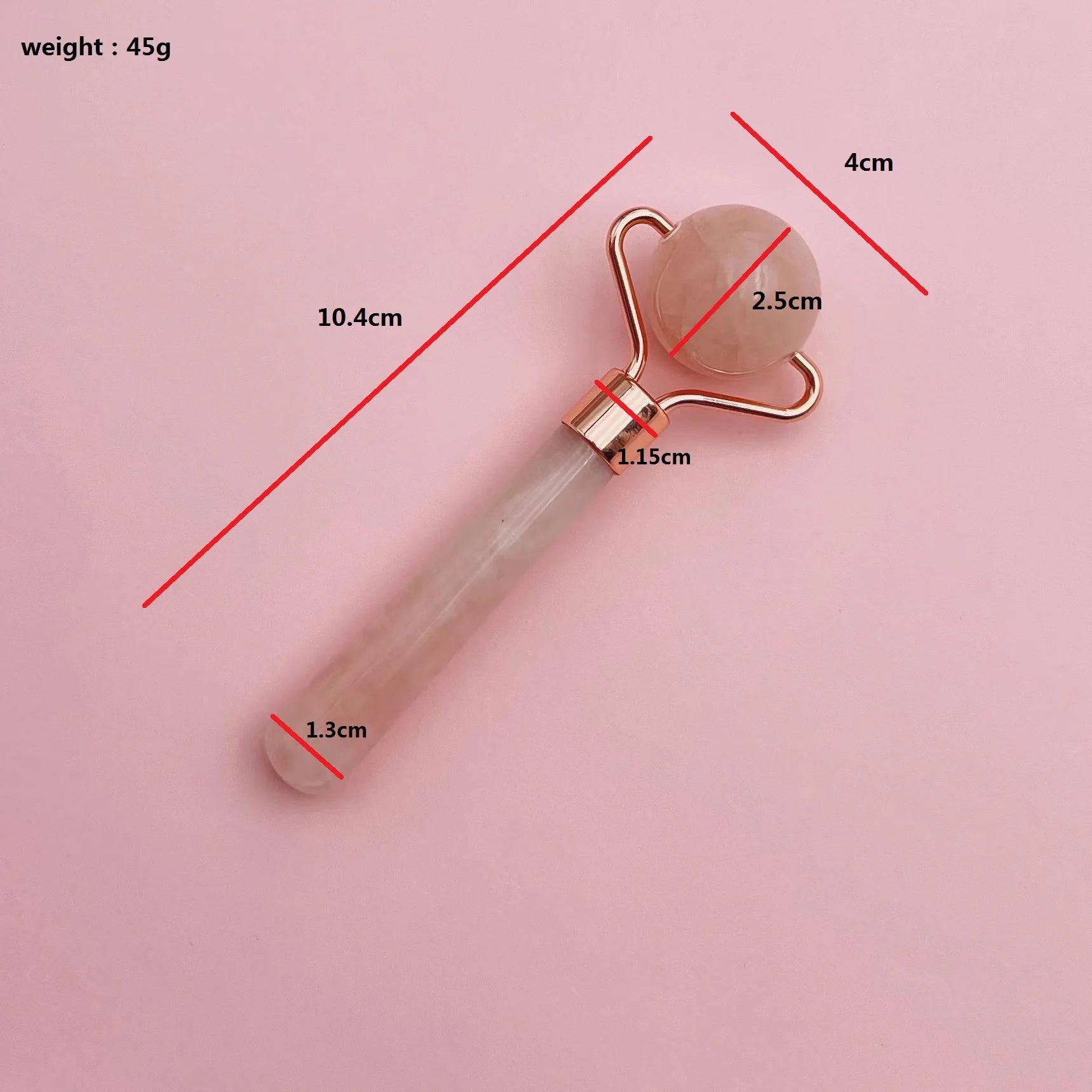 Custom Logo Facial Beauty Roller Skin Care Tools Mini Rose Quartz Green Jade Roller Massager