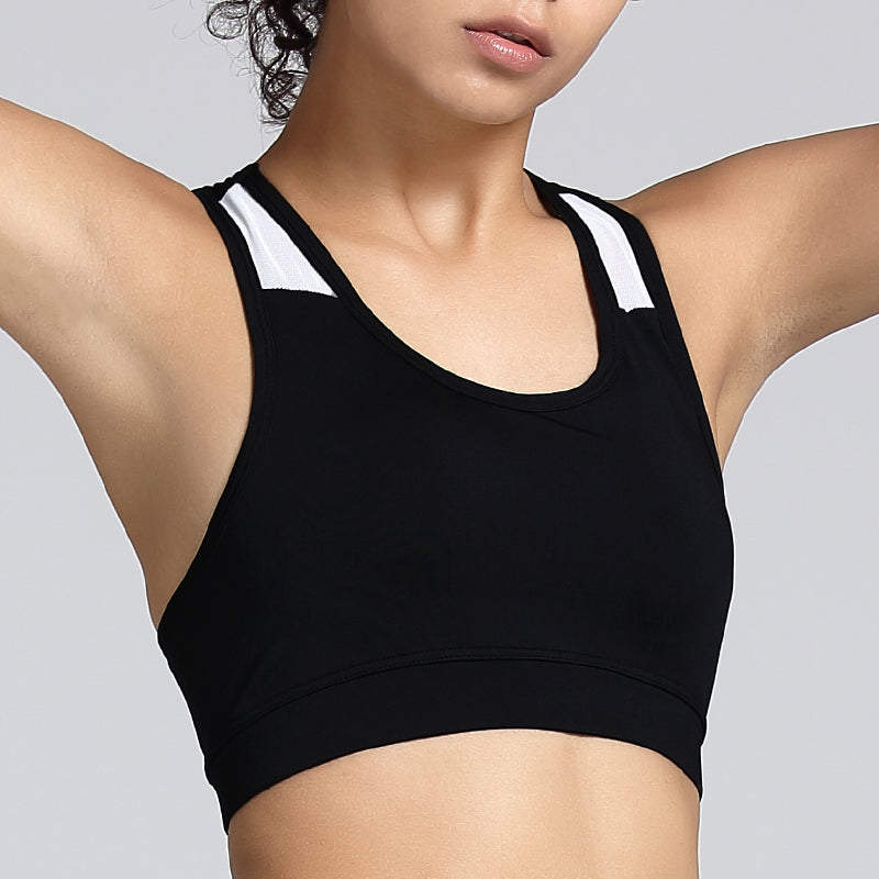 High Impact Crop Workout Bras Beauty Back Activwear Gym Top Lightweight Racerback Sports Yoga Bra