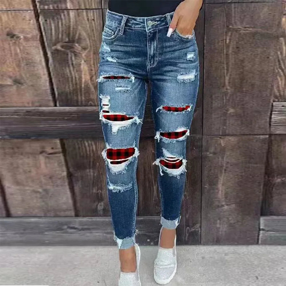 Jeans for Women Blue Fashion Women High Waist New Style Baggy Jeans Women Pants Casual Jean