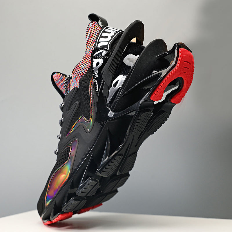 Running Shoes for Men Summer Fashion Blade Sneakers Cushioning Soles Mens Athletic Shoes Outdoor Reflective Leisure Sneaker
