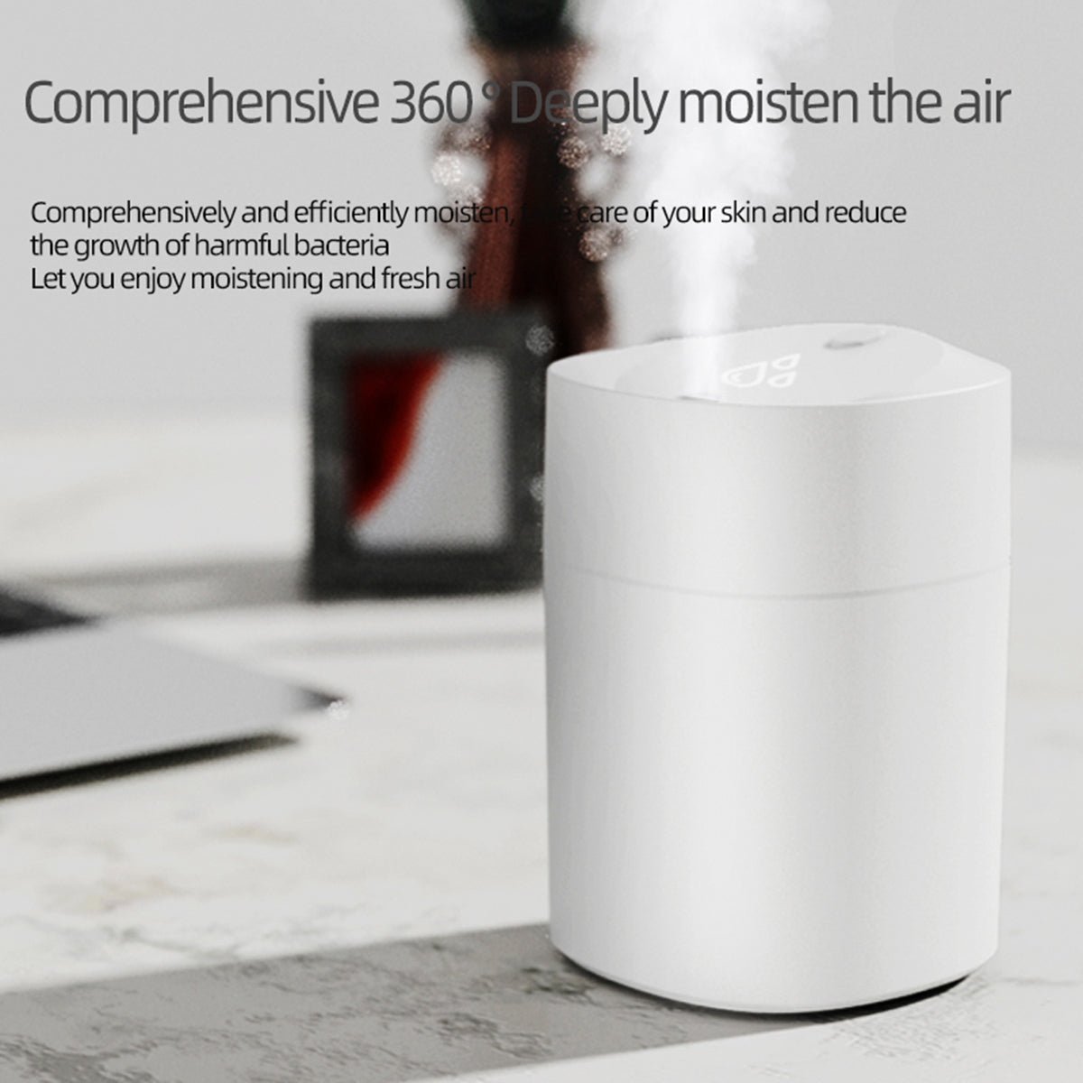 Hot Selling Home Appliance Mini Cute Household 220ml USB Ultrasonic H2o Air Humidifier Defuser for Cars