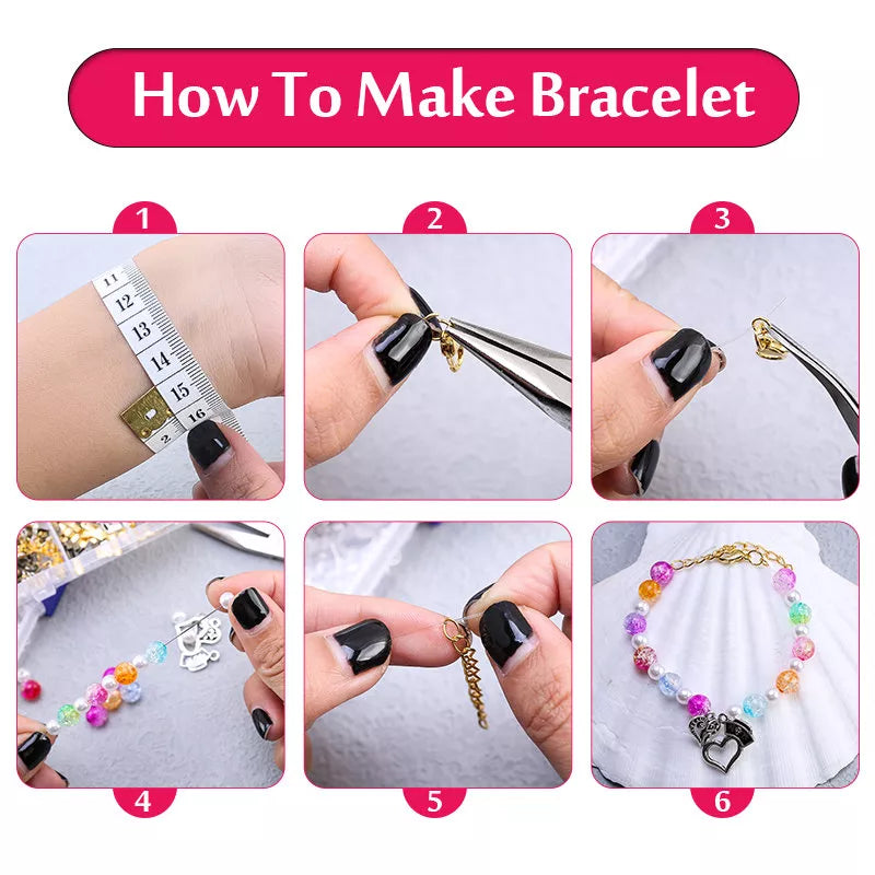 Jewelry Making Supplies Kit With Jewelry Tools, Jewelry Copper Wires Thread and Jewelry Findings for Jewelry Repair and Beading
