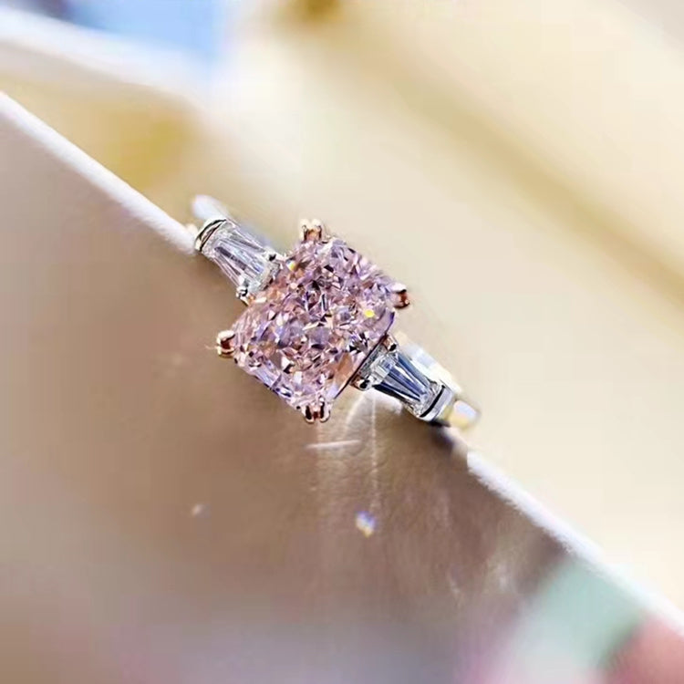 Sgarit Jewelry Manufacturer Custom 18K White Gold Anniversary Jewelry Gift 2Ct Pink Moissanite Jewellery Diamond Custom Ring