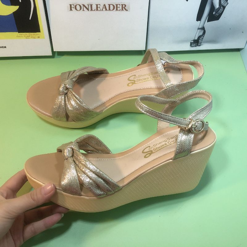 Sandalias De Mujer Sandales Femmes Rope Soles High Wedge Heel Ladies Platform Sandals for Women