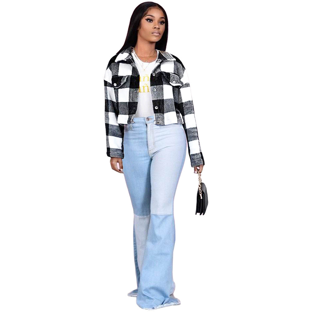 2021 Flannel Shirts for Women Blouses Women Fleece Blouses and Tops Lady Blouse Women Jackets