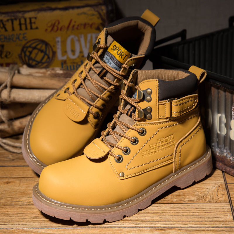 2023 Hot Selling Men's Women's Martin Boots High-Top Waterproof Hiking Shoes Thermal Winter Snow Boots Wear-Resistant Work Boot