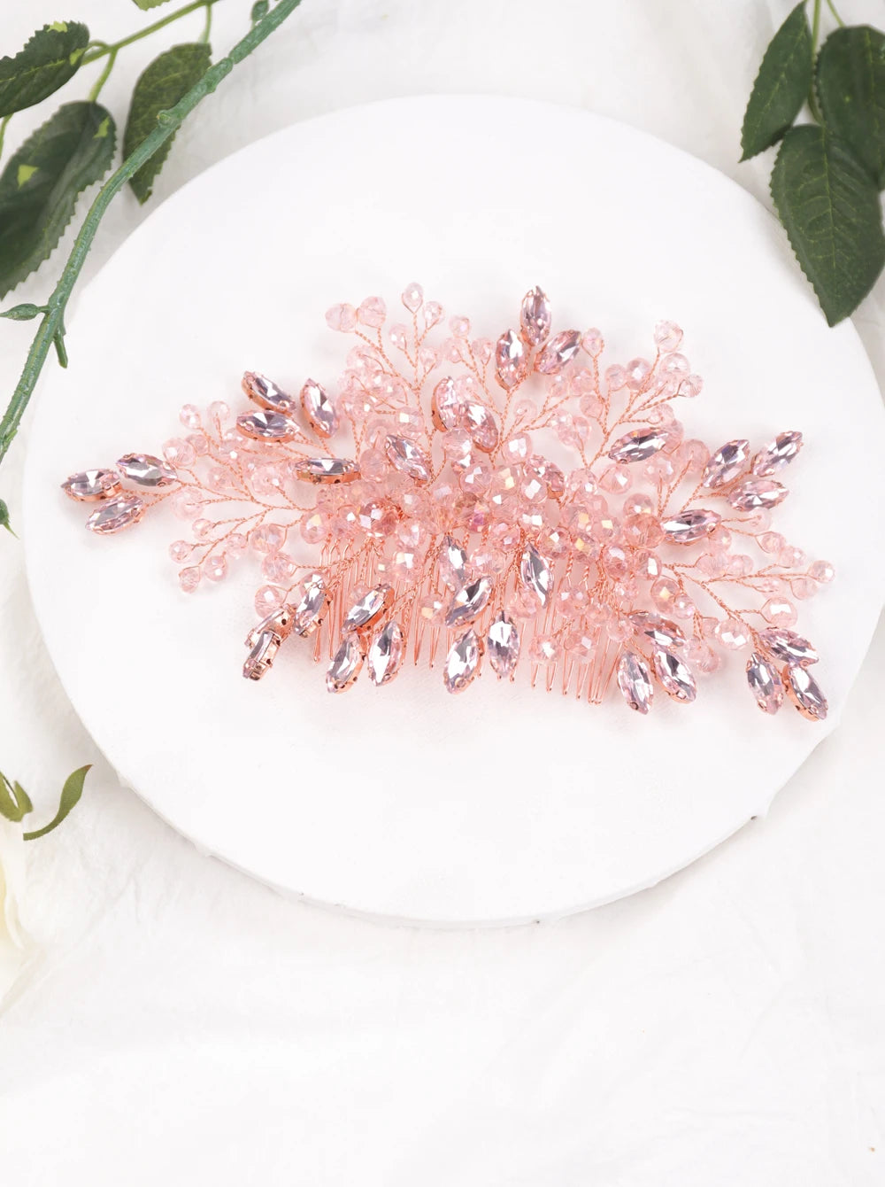 Bohemian Black Red Green Crystal Women Hair Combs Bridal Hair Accessories Wedding Hair Jewelry Head Decoration Hair Ornament