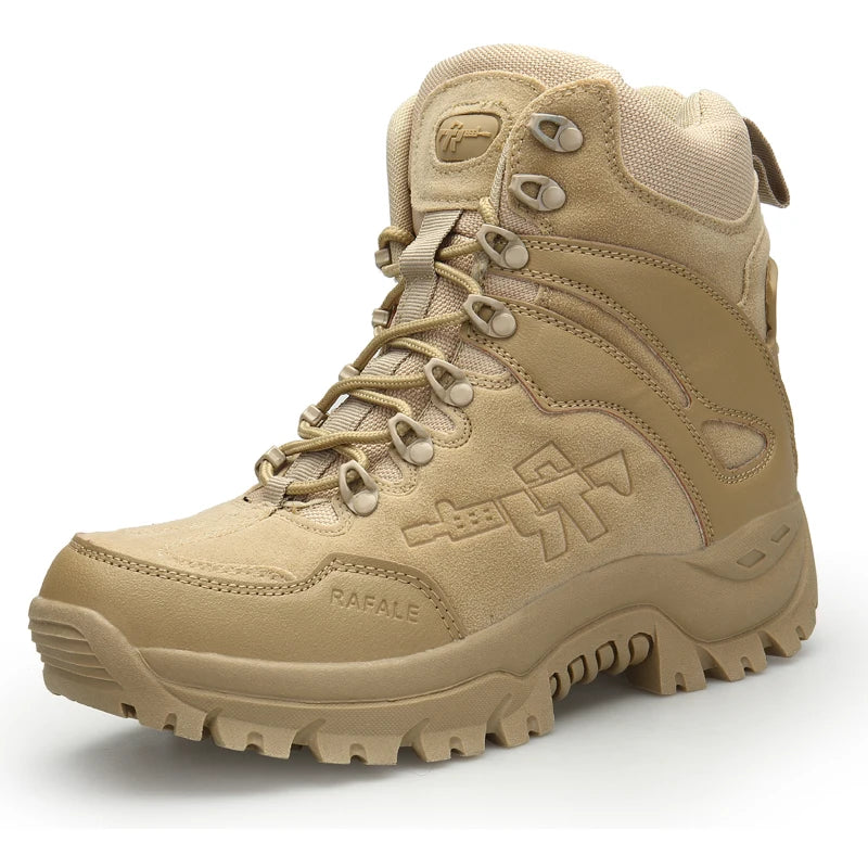 Brand Men's Boots Non-Slip Men Ankle Boots Winter Waterproof Men's Work Boots Men Motorcycle Boots Outdoor Desert Ankle Boots