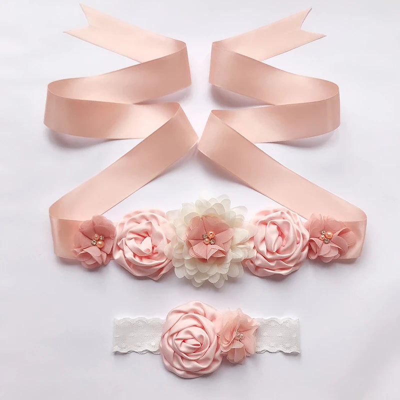 Fashion Luxury Beaded Pearls Handmade Flower Applique Wedding Sashes Bridal Belts for Wedding Dresses - My Store