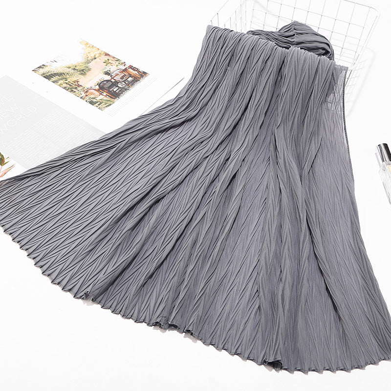Inner Hijab Under Scarf Long Dubai Pleated Chiffon Hijabs Scarfs 2020 Scarves Muslim