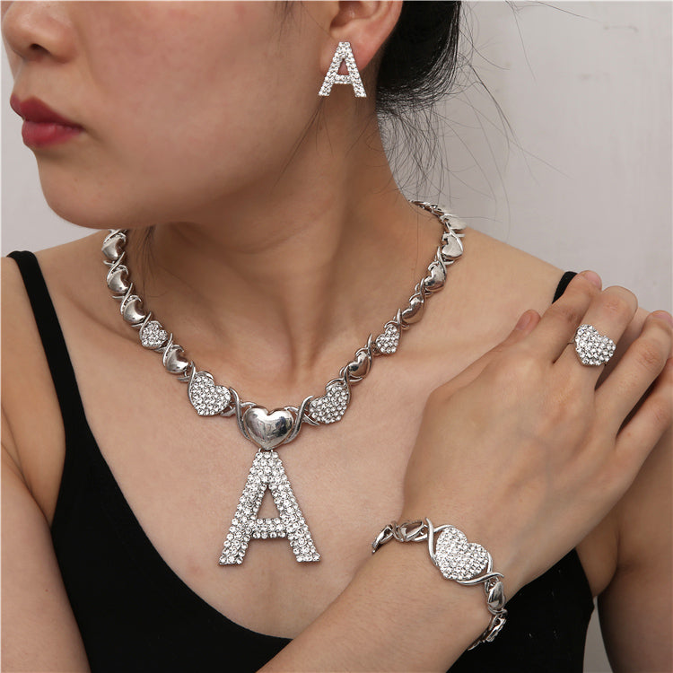 2021 Hip Hop High Quality Gold Jewelry Women Jewelry Set 18k Gold Plating Jewelry Set