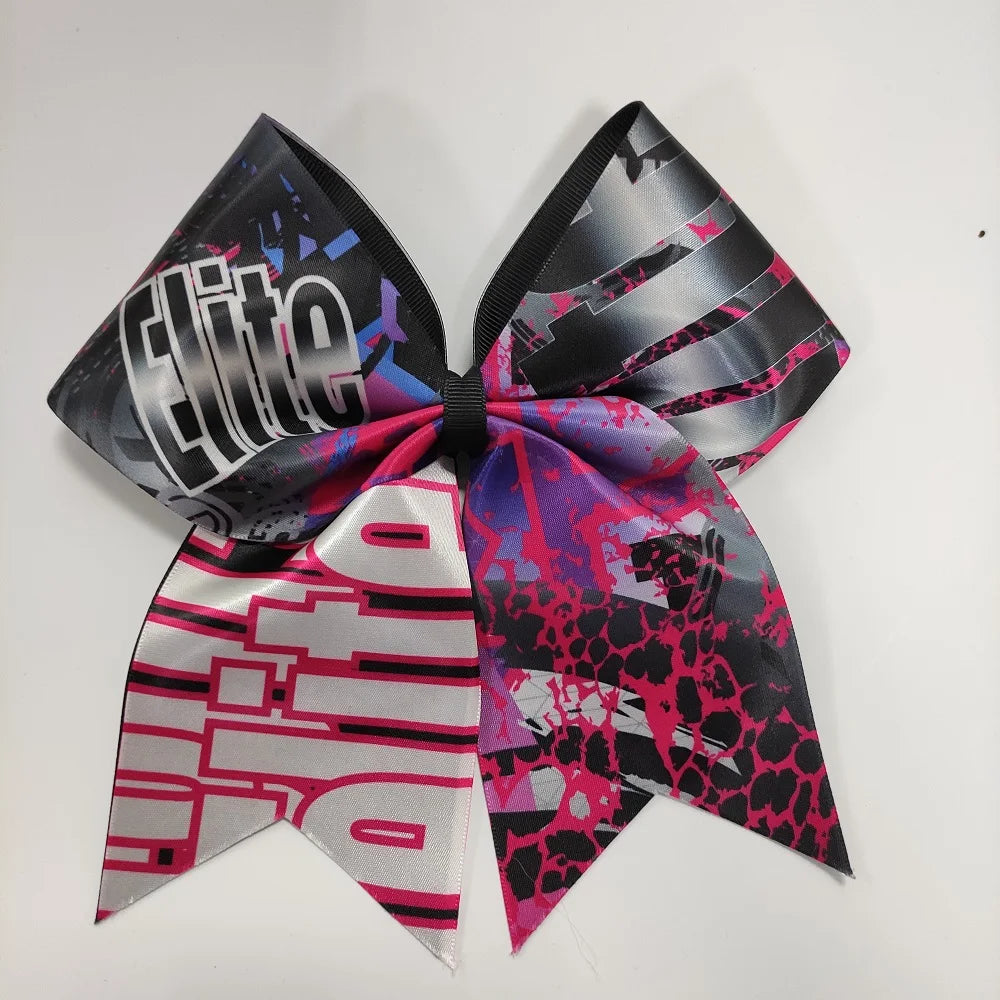 Normzl Print Micro Girl Child  Shiny Cheer Hair Bow Hair Accessories Baby Headband