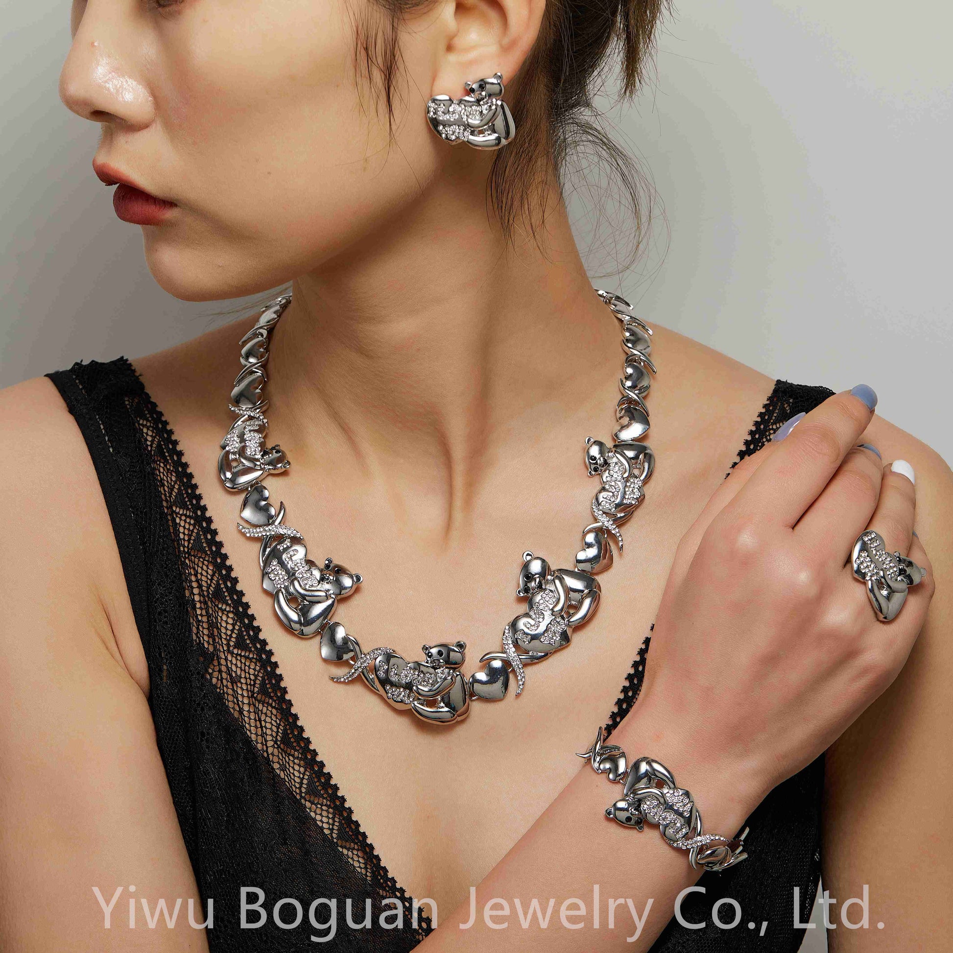 2021 Hip Hop High Quality Gold Jewelry Women Jewelry Set 18k Gold Plating Jewelry Set