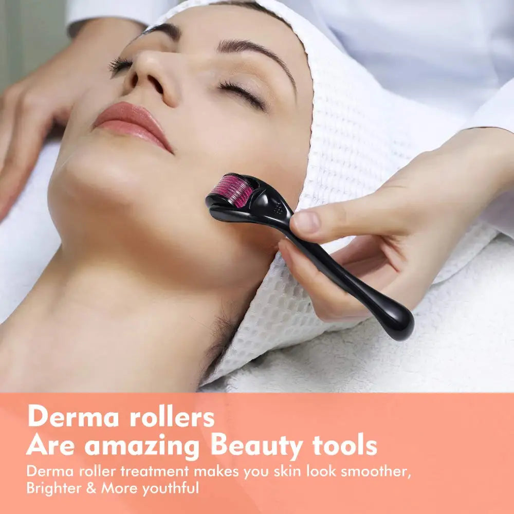 Healthy Care 540 Derma Roller Needle Instrument for Face 0.2mm\0.25mm\0.3mm - Titanium Needles Skin Care Tool