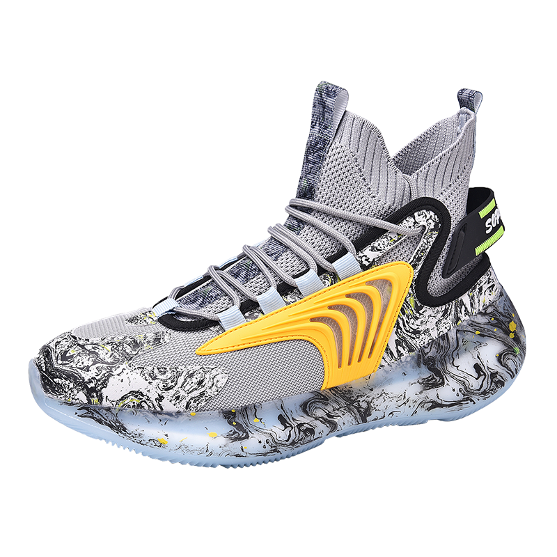 Chunky Gym High Top Men's Court Sneakers Winter Walking Mesh Male Fashionable Big Camouflage Casual Platform Mens Sneaker