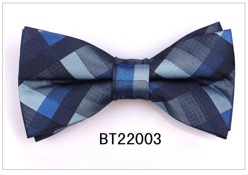 Italian Silk Tie Checked Plaid Pleated Neck Ties for Men Business 7CM Polyester Ties Business