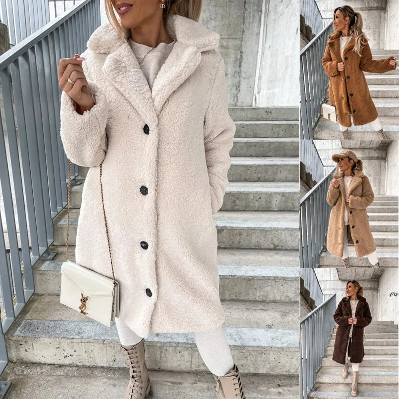 2025 Women's Coats Outside Wear Winter Thick Warm Korean Style Coat Woman's Long Coat for Women