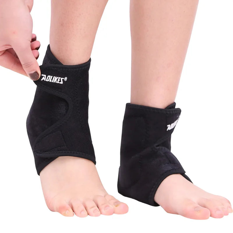 1Pair Tourmaline Self Heating Far Infrared Magnetic Therapy Ankle Care Belt Support Brace Heel Massager Foot Health Care